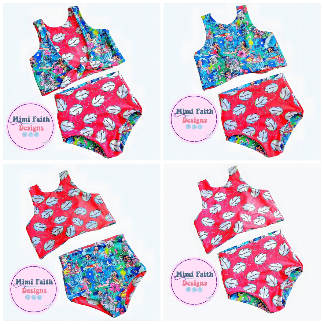 Tropical Friends Reversible Swim Set